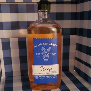Bath & Body Works aromatherapy body wash and foam bath Sleep